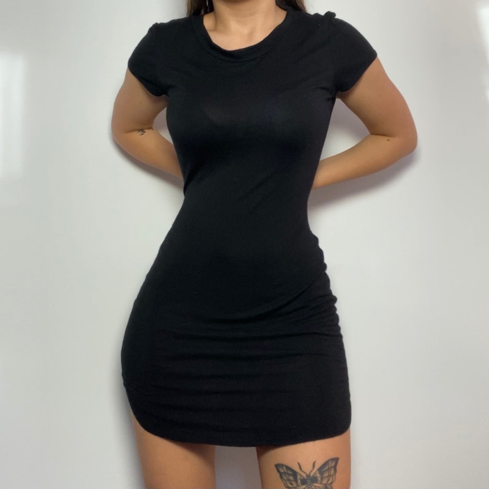 Black Bodycon Mini Dress